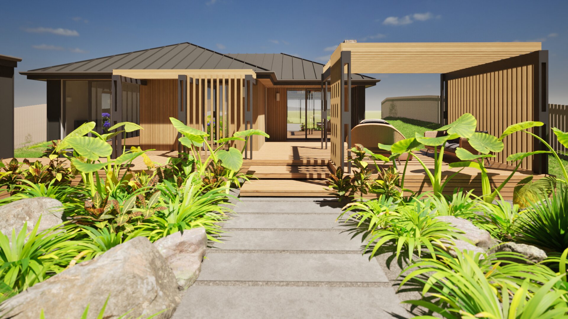 Beachfront Cottage Alteration - exterior view